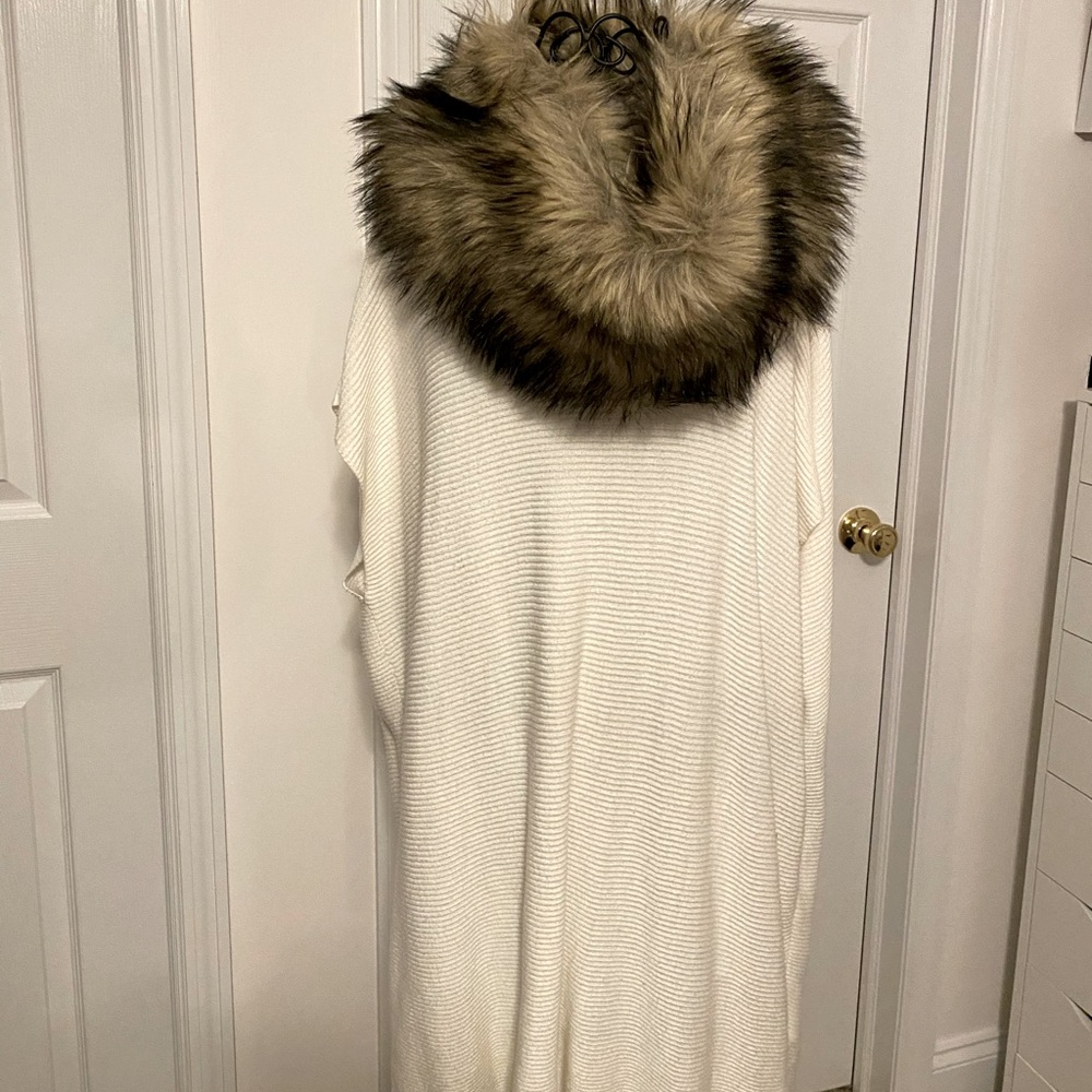Michael Kors sweater fur neck